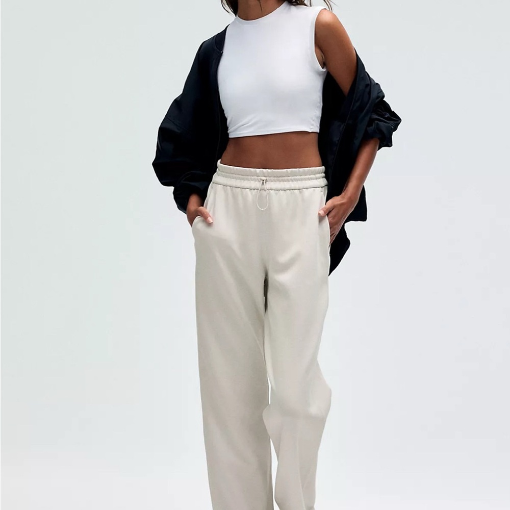 Lululemon Athletica Cream Track Pants